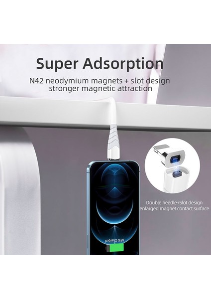Essager Manyetik Kablo Mikro USB Tip C Kablo iPhone 12 11 Xiaomi Mi Hızlı Mıknatıs Şarj Cihazı Cep Telefonu Tel Kablosu Samsung Için (Yurt Dışından)