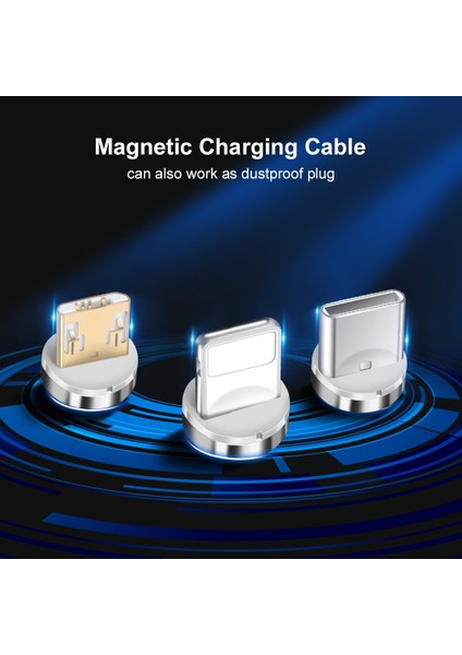 Manyetik Kablo 3A Hızlı Şarj Mikro USB C Tipi Kablo iPhone Xiaomi Redmi A2 Not 8 5 Manyetik Şarj Cihazı Telefon Veri USB Kablosu (Yurt Dışından)