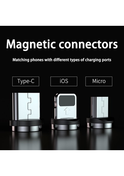 Kebiss LED Manyetik USB Şarj Kablosu Mikro USB C Tipi Kablo iPhone 14 13 11 12 Pro Max Xiaomi Telefon Şarj Cihazı USB Kablosu (Yurt Dışından) fiyatları