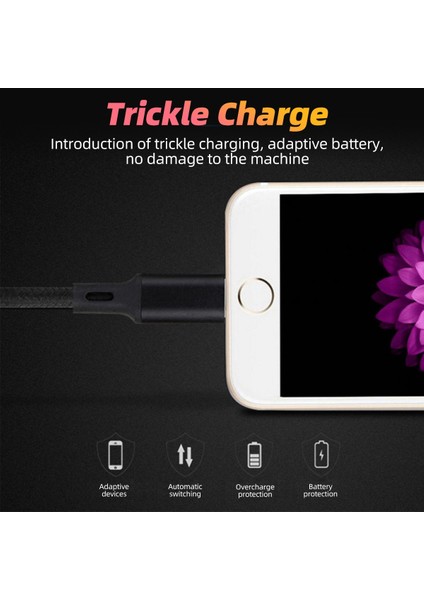 Ankndo 3 In 1 USB Kablosu Kısa Mikro USB Tip C Kablo iPhone 13 12 11 Samsung Xiaomi Cep Telefonu Şarj Aleti Kablosu Mini Tel (Yurt Dışından)