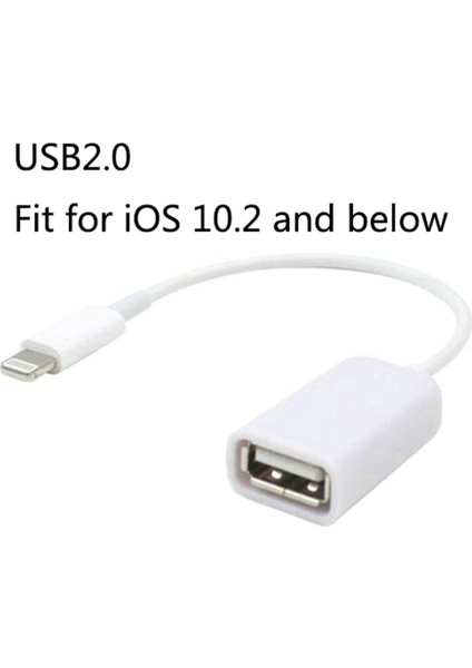 Apple Arayüzü Erkek - USB Dişi Otg Adaptör Kablosu Için Apple iPhone 5 5s 6 6s Plus 7 (Yurt Dışından)