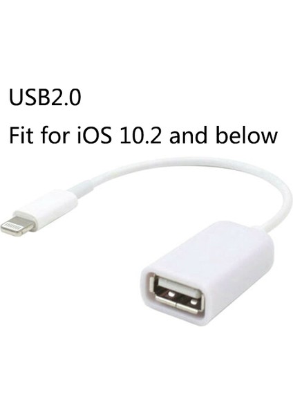 Apple Arayüzü Erkek - USB Dişi Otg Adaptör Kablosu Için Apple iPhone 5 5s 6 6s Plus 7 (Yurt Dışından)