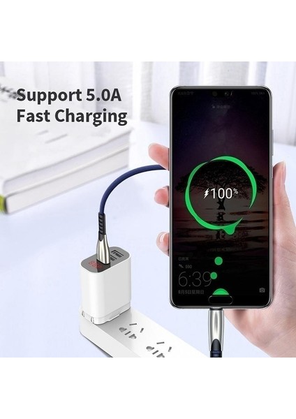 1m Çinko Alaşımı Örgülü Mikro USB Hızlı Şarj Veri Kablosu Için Huawei Y5 Y6 Y7 Y9 2018 Onur 8A 8s 8x 9 Lite Data Sync Telefon Kablosu (Yurt Dışından) fiyatları