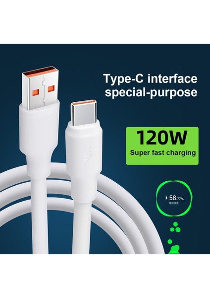 6A 120W Hızlı Şarj Cihazı Apple iPhone 11 13 Pro Max 12 Hızlı Şarj Veri Hattı Android Xiaomi Huawei Tip-C USB Kablosu (Yurt Dışından)