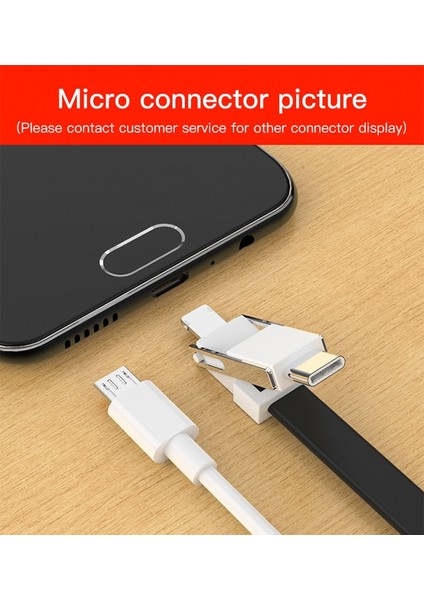 3in1 Manyetik Hızlı Şarj Veri Kablosu Taşınabilir Anahtarlık Telefon Şarj Kablosu Mikro USB Tip-C iPhone Android Için Anahtarlık Charm (Yurt Dışından)