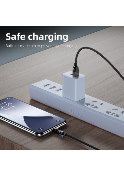 180° Döndürme 3A USB Kablosu Hızlı Şarj Telefon Şarj Kablosu iPhone 13 12 Mini 11 Pro Max Xs Xr x 8 7 6s 6 Plus 5 5s iPad 4 3 (Yurt Dışından)