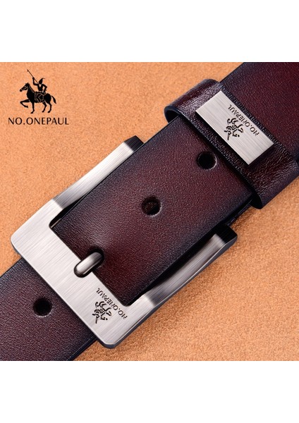 No.onepaul Hakiki Deri Erkekler Için Yüksek Kaliteli Siyah Toka Kot Kemer Cowskin Rahat Kemerler Iş Kemer Kovboy Dropshipping (Yurt Dışından)