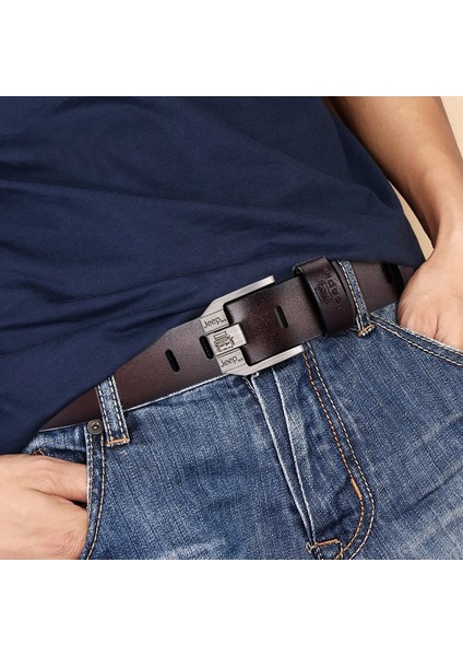 No.onepaul Hakiki Deri Erkekler Için Yüksek Kaliteli Siyah Toka Kot Kemer Cowskin Rahat Kemerler Iş Kemer Kovboy Dropshipping (Yurt Dışından) fırsatları