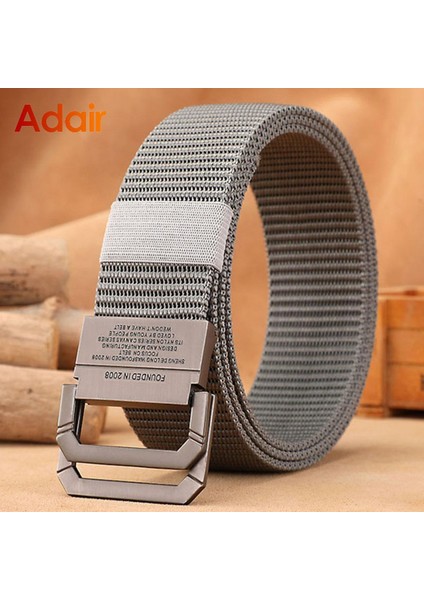 Erkekler Rahat Kumaş Taktik Dokuma Kemerler Naylon Kanvas Kot Kemer Ordu Bel Yüksek Kalite Lüks Tasarımcı Askeri Kayış HB009 (Yurt Dışından)