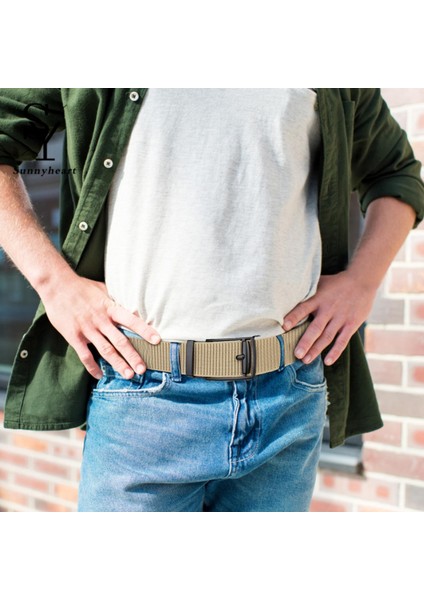Sunnyheart Erkek Kemeri Giymeye Uygun Örme Otomatik Pim Tokalı Erkek Kemeri (Yurt Dışından) fiyatları