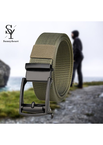 Sunnyheart Erkek Kemeri Giymeye Uygun Örme Otomatik Pim Tokalı Erkek Kemeri (Yurt Dışından) fırsatları