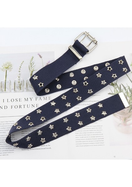 Tasarımcı Harajuku Geniş Kemer Kanvas Web Çift Grommet Delik Tokalı Kemer Kadın Erkek Siyah Beyaz Bel Kemeri Kemerler Kadın Erkek Için (Yurt Dışından) fırsatları