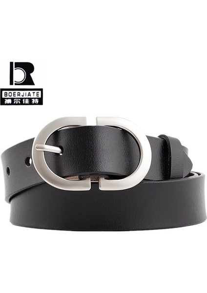 2020 Yeni Tasarımcı Kadın Geniş Siyah Kırmızı Kahverengi Hakiki Deri Kemer Erkek Kadın Gümüş Tokalı Kemerler Kadın Erkek Kot Pantolon (Yurt Dışından)