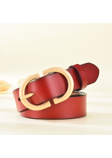 2020 Yeni Tasarımcı Kadın Geniş Siyah Kırmızı Kahverengi Hakiki Deri Kemer Erkek Kadın Gümüş Tokalı Kemerler Kadın Erkek Kot Pantolon (Yurt Dışından) modelleri