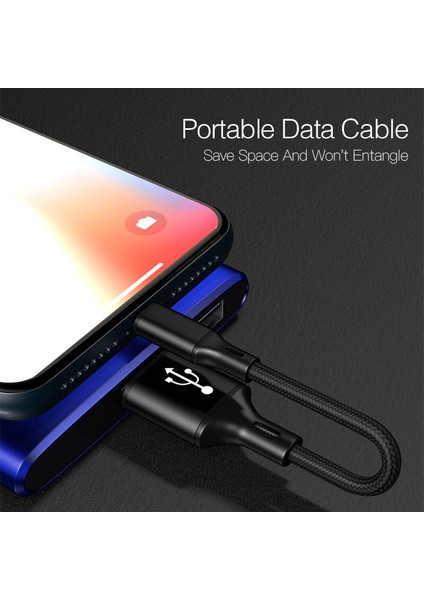 25CM Kısa Mikro USB C Tipi Şarj Aleti Kablosu Cep Telefonu Veri Kablosu iPhone 13 Pro Max Huawei P40 Samsung Xiaomi 11 USB C Kabloları (Yurt Dışından)