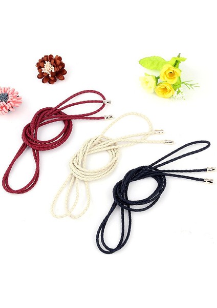 Kadınlar Uzun Bel Halat Düz Renk Ince Bel Zinciri Elbiseler Kadın Örgülü Bel Kemeri Basit Kemer Bayan Saç Aksesuarları (Yurt Dışından)