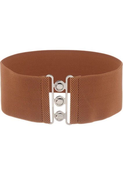 1 Adet Kadın Moda Geniş Elastik Kemer Metal Toka Cinch Kemer Bayanlar Rahat Bel Bandı Streç Elbise Kuşak 66*7.5 cm (Yurt Dışından) indirimleri