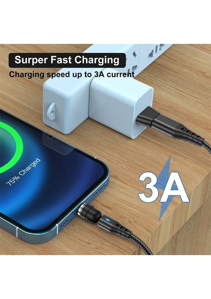 Lovebay 60W Pd Manyetik Kablo iPhone 13 12 Samsung Xiaomi Macbook Huawei Hızlı Şarj Aleti Kablosu USB C Tipi C Mikro Veri Kablosu (Yurt Dışından)