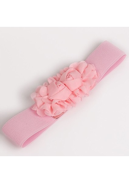 Bayanlar Geniş Kemer Kadın Kız Moda Geniş Streç Elastik Bel Kemeri Düz Renk Çiçek Kemer Hediye Kırmızı Pembe Siyah Tüm Maç (Yurt Dışından) fırsatları