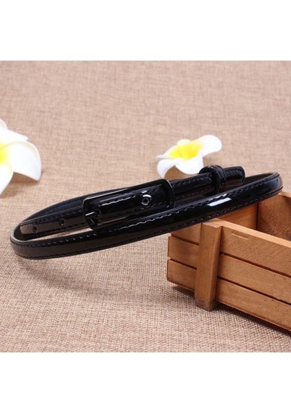 Patent Deri Ince Kemer Pimi Toka Kemer Elbise Etekler Elbise Kemer Kadın Elbise Kemerleri Düz Renk Deri Şeker Renk Kemerler (Yurt Dışından) indirimleri