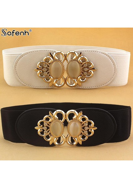 65 cm x 6 cm Kadın Kemer Bayan Retro Elastik Sıkı Elbise Dar Bel Kemerleri Bant Kırmızı Mavi Siyah Beyaz (Yurt Dışından) fırsatları