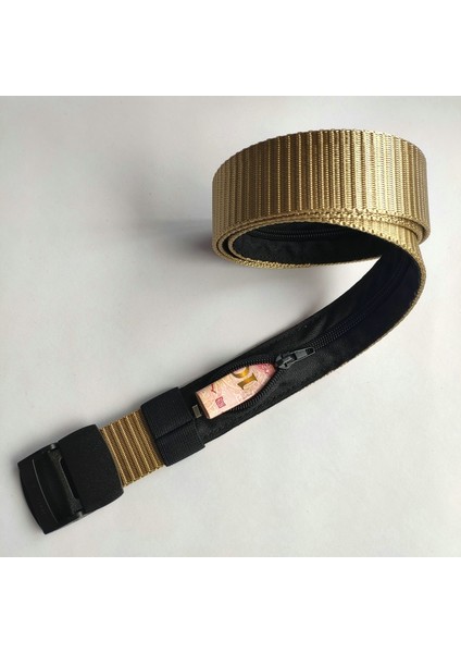 Erkekler Eğlence Açık Seyahat Çok Fonksiyonlu Naylon Kanvas Kemer Fermuar Cüzdan Para Gizlemek Taktik Kemerler Harajuku Punk Cintos (Yurt Dışından) modelleri