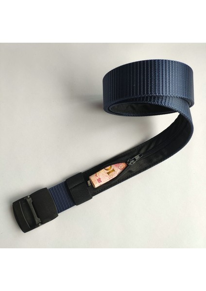 Erkekler Eğlence Açık Seyahat Çok Fonksiyonlu Naylon Kanvas Kemer Fermuar Cüzdan Para Gizlemek Taktik Kemerler Harajuku Punk Cintos (Yurt Dışından) fırsatları