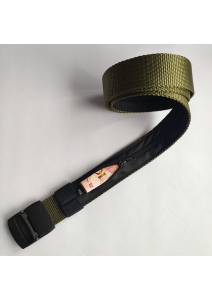 Erkekler Eğlence Açık Seyahat Çok Fonksiyonlu Naylon Kanvas Kemer Fermuar Cüzdan Para Gizlemek Taktik Kemerler Harajuku Punk Cintos (Yurt Dışından) indirimleri