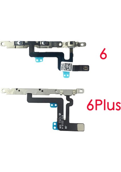 IPhone 6 6p 6s 6sp 7 7p 8 8 Artı x Xr Xs Xs Max Ses Düğmesi ve Sessiz Anahtar Flex Kablo Braketleri ile Önceden Yüklenmiş (Yurt Dışından) fiyatları