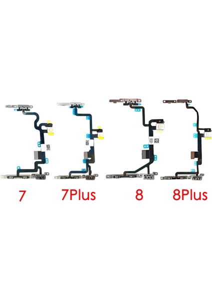 IPhone 6 6p 6s 6sp 7 7p 8 8 Artı x Xr Xs Xs Max Ses Düğmesi ve Sessiz Anahtar Flex Kablo Braketleri ile Önceden Yüklenmiş (Yurt Dışından) fırsatları