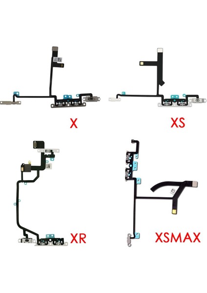 IPhone 6 6p 6s 6sp 7 7p 8 8 Artı x Xr Xs Xs Max Ses Düğmesi ve Sessiz Anahtar Flex Kablo Braketleri ile Önceden Yüklenmiş (Yurt Dışından) indirimleri