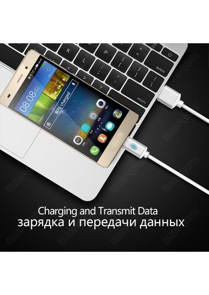 Garas Manyetik Kablo Usb-C Tip-C Hızlı Şarj Adaptörü Mıknatıs Tarih Cep Telefonu Kablosu XIAOMI12 Huawei IPHONE13PRO (Yurt Dışından)