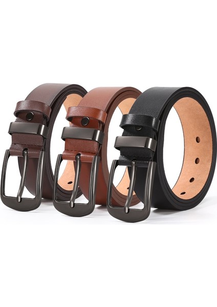 Kemer Erkek Moda Erkek Lüks Tasarımcı Inek Derisi Kemerler Kot Tpu Deri Kayış Pin Toka Kuşak Ceinture Homme (Yurt Dışından)