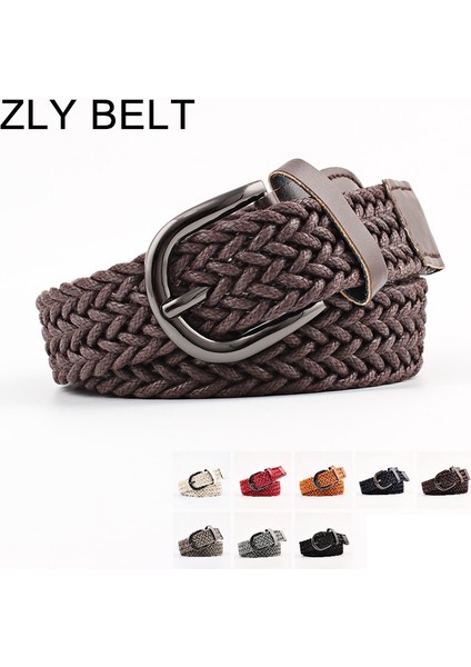 Dt 2021 Yeni Moda Kemer Erkek Kadın Unisex Örme Metal Alaşımlı Pin Toka Rahat Trend Tarzı Kot Pantolon Için Kaliteli Pu Deri Kemer (Yurt Dışından)