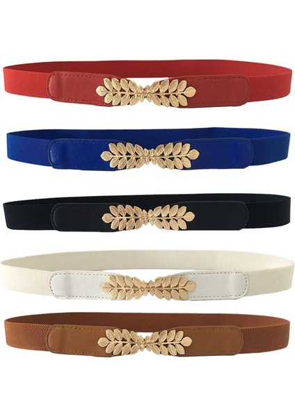 Kadın Moda Bel Kemeri Dar Streç Elbise Kemer Ince Toka Kemer Yeni (Yurt Dışından)