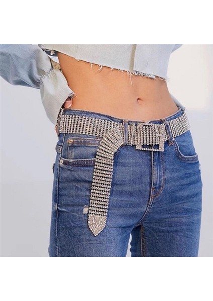Parlak Diamante Bel Kemeri Altın Oymak Toka Patchwork Ayarlanabilir Kemer Chic Streetwear Bayan Takı Bel Kemerleri (Yurt Dışından) fiyatları