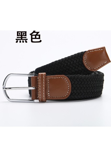 Mavi Siyah Kadın Rahat Örme Pin Toka Erkek Kemer Dokuma Kanvas Elastik Genişletilebilir Örgülü Streç Kemerler Kadın Kot 60 Renkler (Yurt Dışından) fırsatları