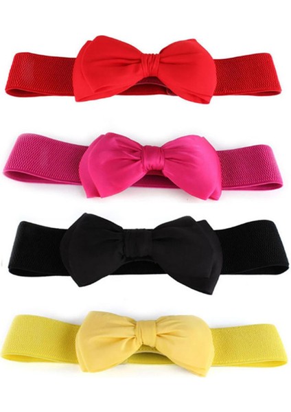 Kadın Bel Kemeri Elbise Aksesuarları Ayarlanabilir Ilmek Geniş Tüm Maç Elastik Kemer Kadınlar Için Kız Zarif Tasarım Hediye (Yurt Dışından)