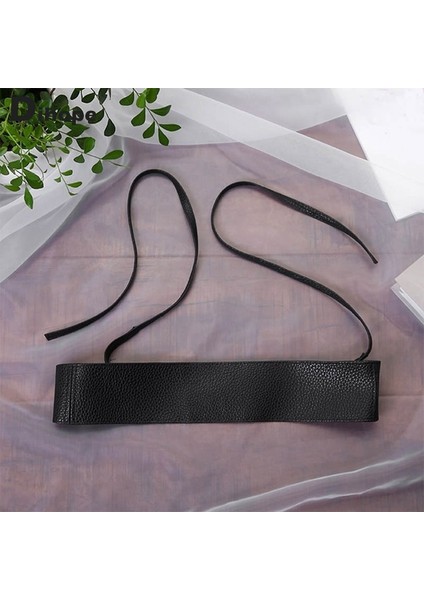 Dihope Kadın Yumuşak Deri Kemer Bayanlar Bağcıklı Kemerler Geniş Bel Bandı Bağları Etrafında Yay Elbise Gömlek Dekorasyon Bahar Sonbahar (Yurt Dışından) modelleri