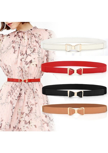 Kadın Bayanlar Elastik Yay Geniş/ince Streç Sarma Toka Kemer Bel Kemeri Bandı Bayanlar Moda Yaprak Kemer (Yurt Dışından)