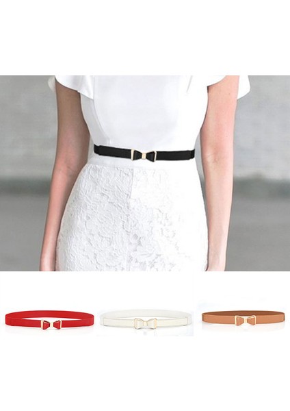 Kadın Bayanlar Elastik Yay Geniş/ince Streç Sarma Toka Kemer Bel Kemeri Bandı Bayanlar Moda Yaprak Kemer (Yurt Dışından) fırsatları