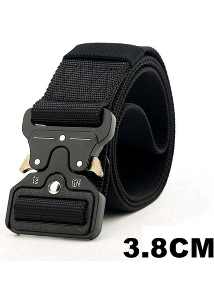 125-145CM Taktik Asker Kemeri Eğitim Savaş Naylon Bel Kemeri Hayatta Kalma Aksesuarları Kanca Otomatik Metal Tokalar Erkekler Için (Yurt Dışından)