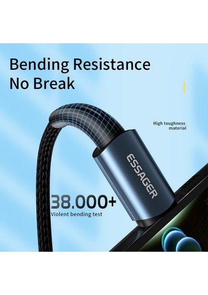 Essager Hızlı Şarj USB C C Tipi Kablo 100W 60W Pd Cep Telefonu Şarj Kablosu Tel Samsung Xiaomi Redmi Için Huawei USB C To C (Yurt Dışından) indirimleri