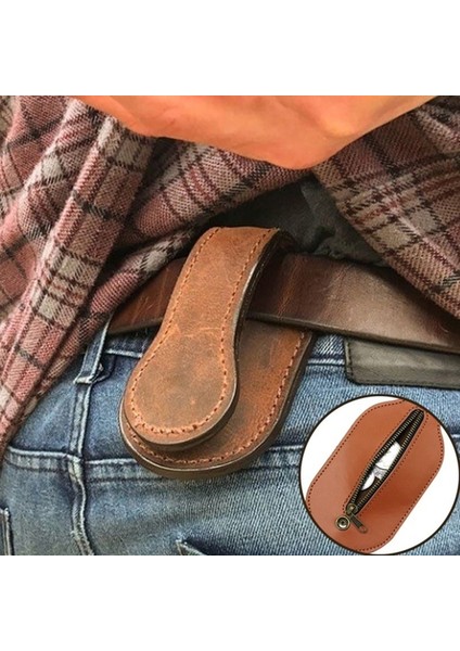 1 Adet Deri Çanta Telefon Cüzdan Moda Deri Bel Kemeri Döngü Erkekler Cep Telefonu Döngü Kılıf Kılıf Kemer Bel Çantası Sahne (Yurt Dışından)