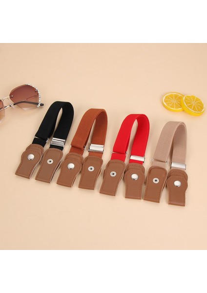 Moda Çocuklar Tokasız Elastik Kemer Erkek Kız Ayarlanabilir Streç Kanvas Bel Kemeri Kot Pantolon Elbise Aksesuarları (Yurt Dışından) fiyatları