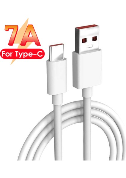 Lupway 7A Süper Hızlı Şarj Kablosu USB Tip-C Cep Telefonu Şarj Kablosu Samsung Xiaomi Huawei Için Veri Iletim Kablosu (Yurt Dışından)