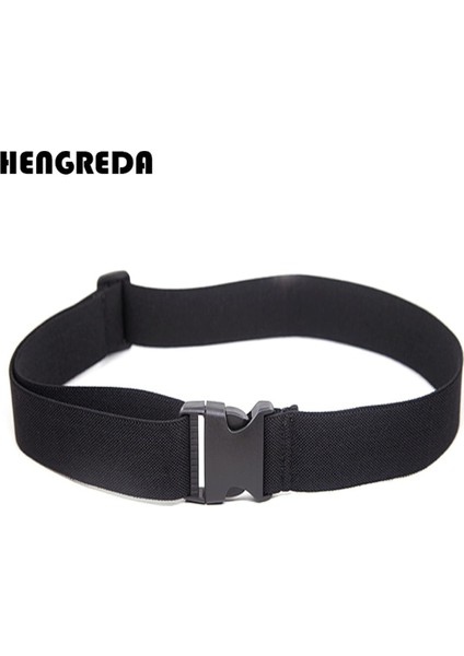 Erkekler Geniş Elastik Kemer Kadın Ayarlanabilir Bel Kemeri Plastik Takma Toka ile Gömlek Kalmak Kemer Spor Çalışma Pantolon (Yurt Dışından)