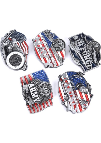 Loveshopping* Amerika Abd Silahlı Kuvvetleri Metal Alaşımlı Erkek Kemer Tokaları Kovboy Moda Tokası (Yurt Dışından) modelleri