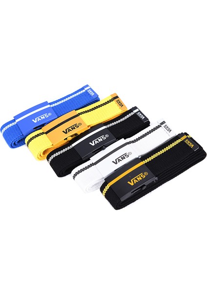 Loveshopping* Vans Gündelik Basit Kumaş Kanvas Kemer Mektup Moda Çizgili Kemer (Yurt Dışından) indirimleri