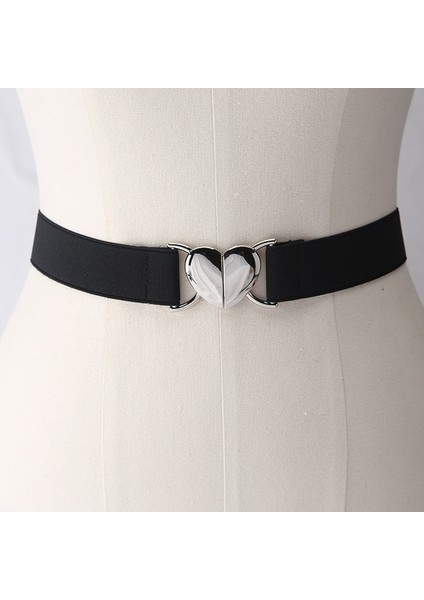 2022 Çocuk Streç Kemerler Kızlar Çok Renkli Ayarlanabilir Elastik Bel Kemerleri Kalp Şeklinde Toka ile Üniforma Takım Elbise Pantalonları (Yurt Dışından) fiyatları